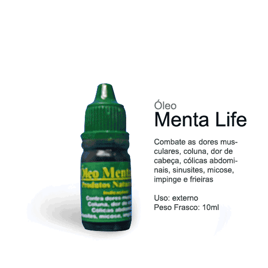 Óleo Massageador De Menta Life Promoção Original Extra Forte