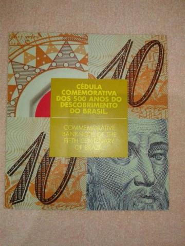 Nota de 10 Reais de Plástico Comemoração Dos 500 Anos do Descobrimento do  Brasil para Colecionadores, Produto Vintage e Retro Usado 79989490