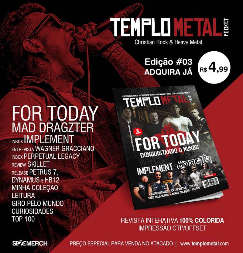 2016 começou com tudo para nós! Uma matéria exclusiva sobre o Petrus7 em uma das mais conceituadas revistas de Rock e Metal do Brasil! Confira..