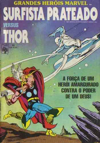 Surfista Prateado versus Thor