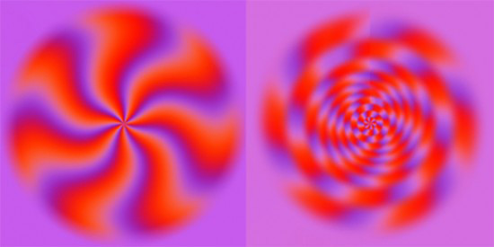 espirales ilusão de ótica
