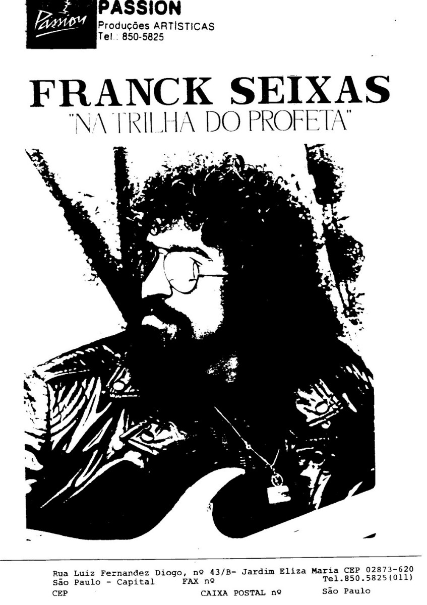 Franck Seixas, estilo Raul Seixas.