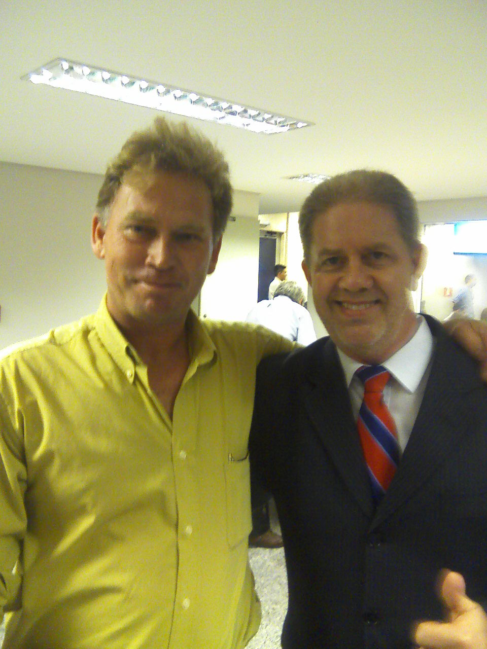 Amarildo Hasquel junto com o presidente da Purific Jonatas Justus