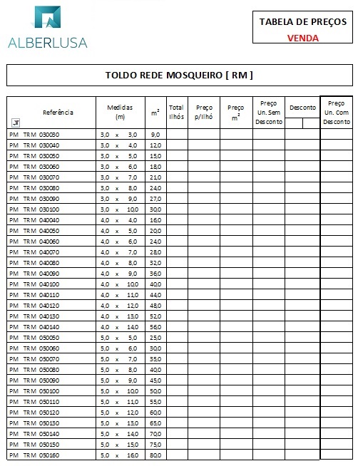 ALBERLUSA Toldo Rede Mosqueiro (Mosquiteira)