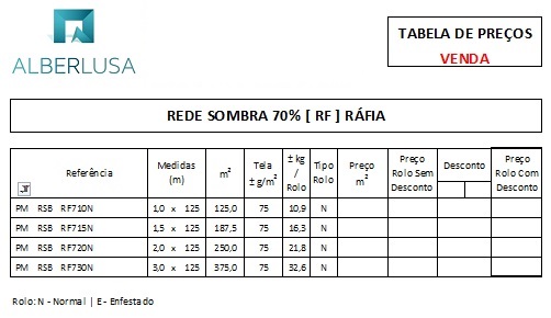 ALBERLUSA Rede Sombra