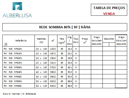 ALBERLUSA Rede Sombra