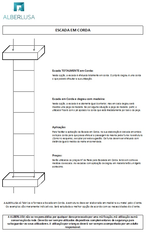ALBERLUSA Escada em Corda