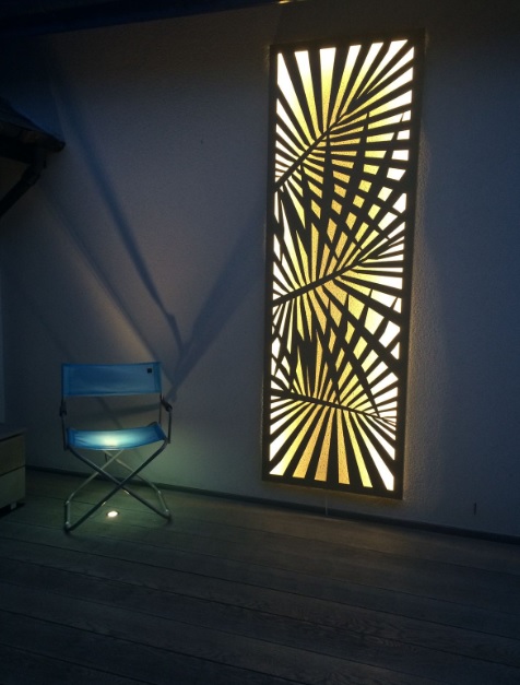 PAINEL LUMINOSO A&Ccedil;O CORTE LASER