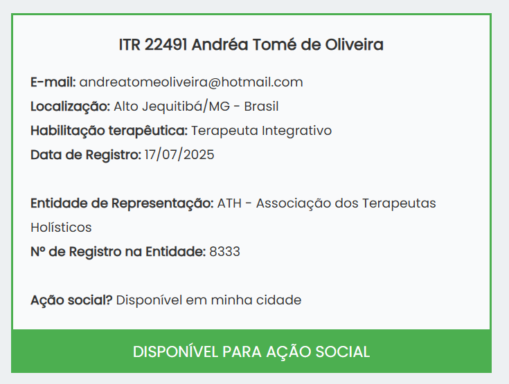 Registro no IRT