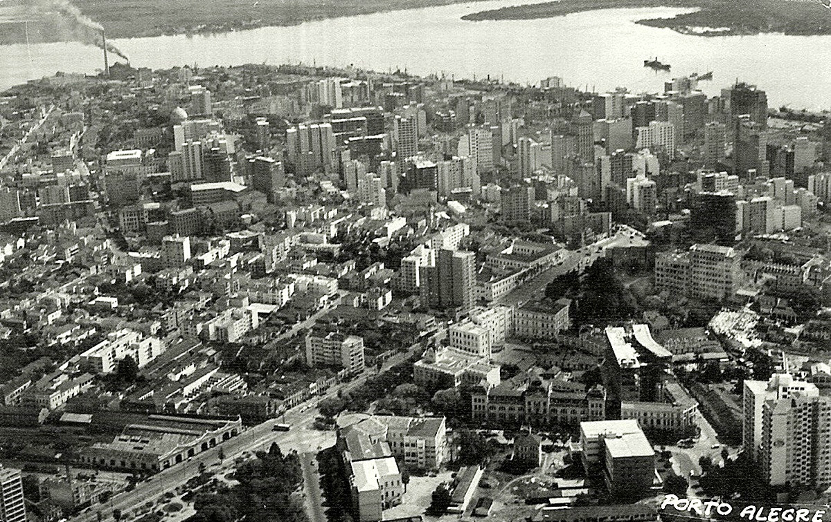 Vista aérea de Porto Alegre déc. 50