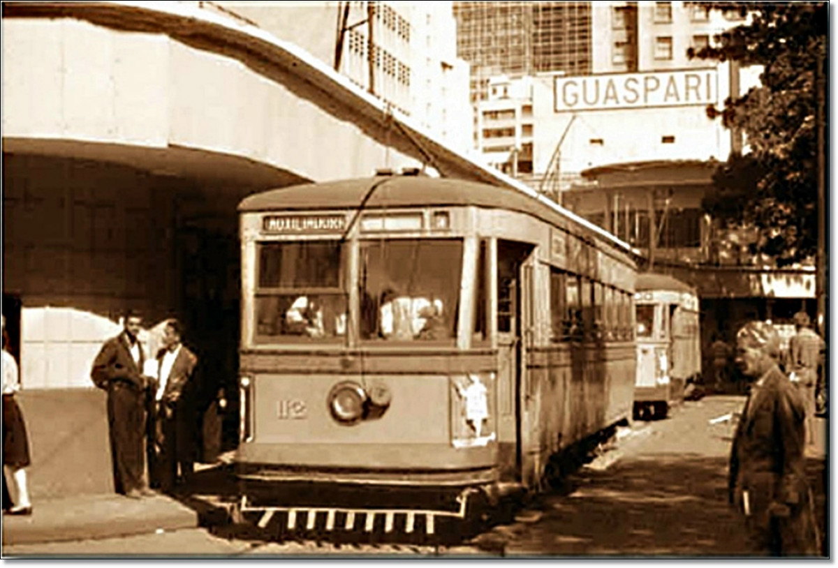 Bondes Praça XV 1955