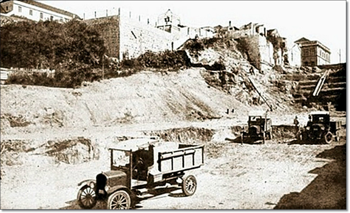 Construção viaduto Otávio Rocha 1926