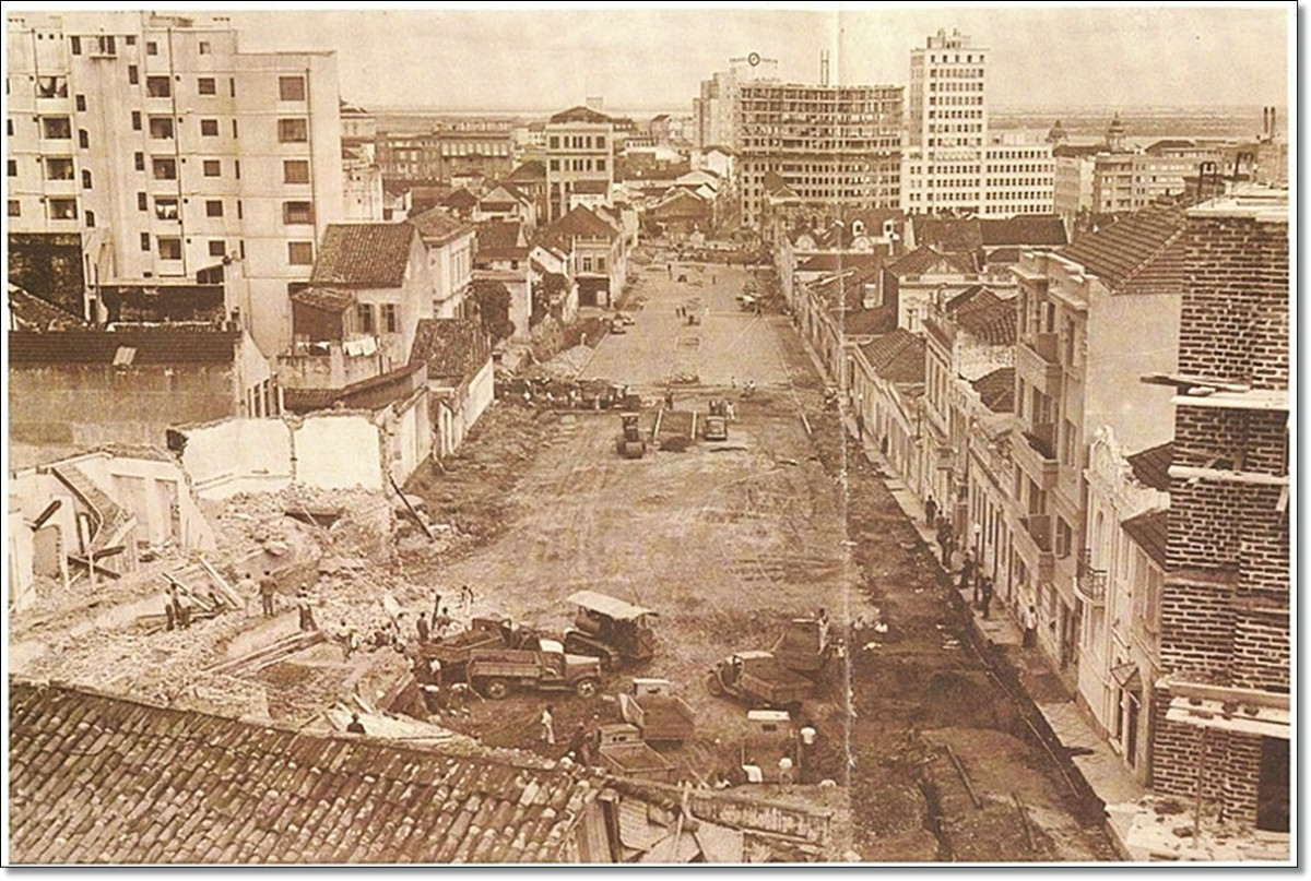 Av. Sen. Salgado Filho em obras déc. 1930