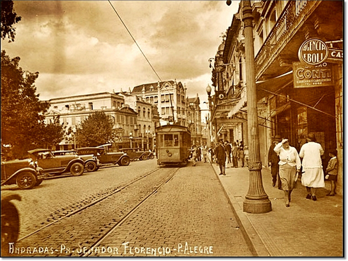 Andradas Praça da Alfandega década 1930.