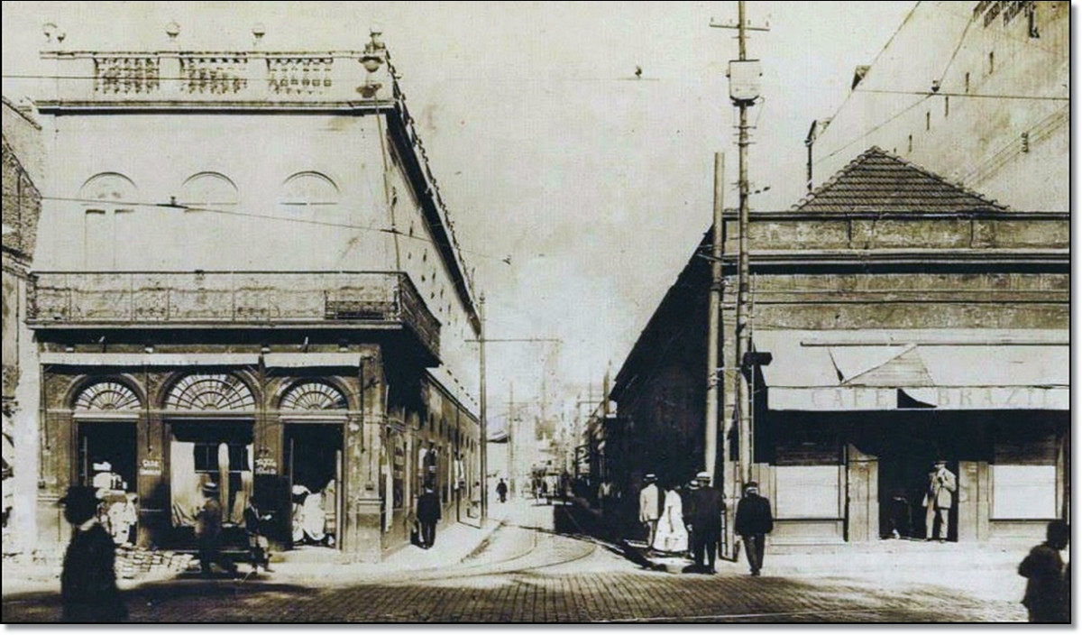 Beco do Rosário atual Otávio Rocha inicío dec. 1920.