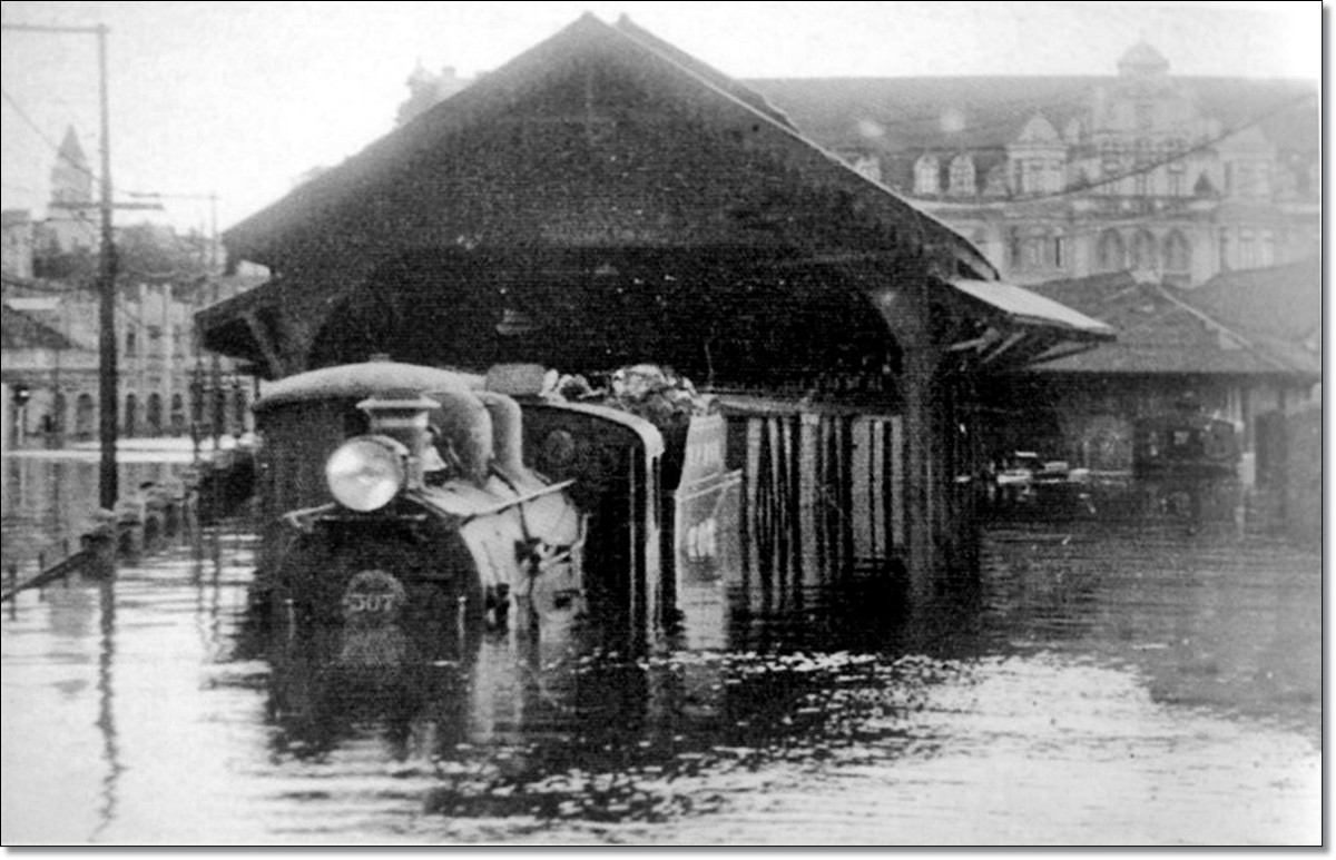 Enchente 1941 - Estação Ferroviária.