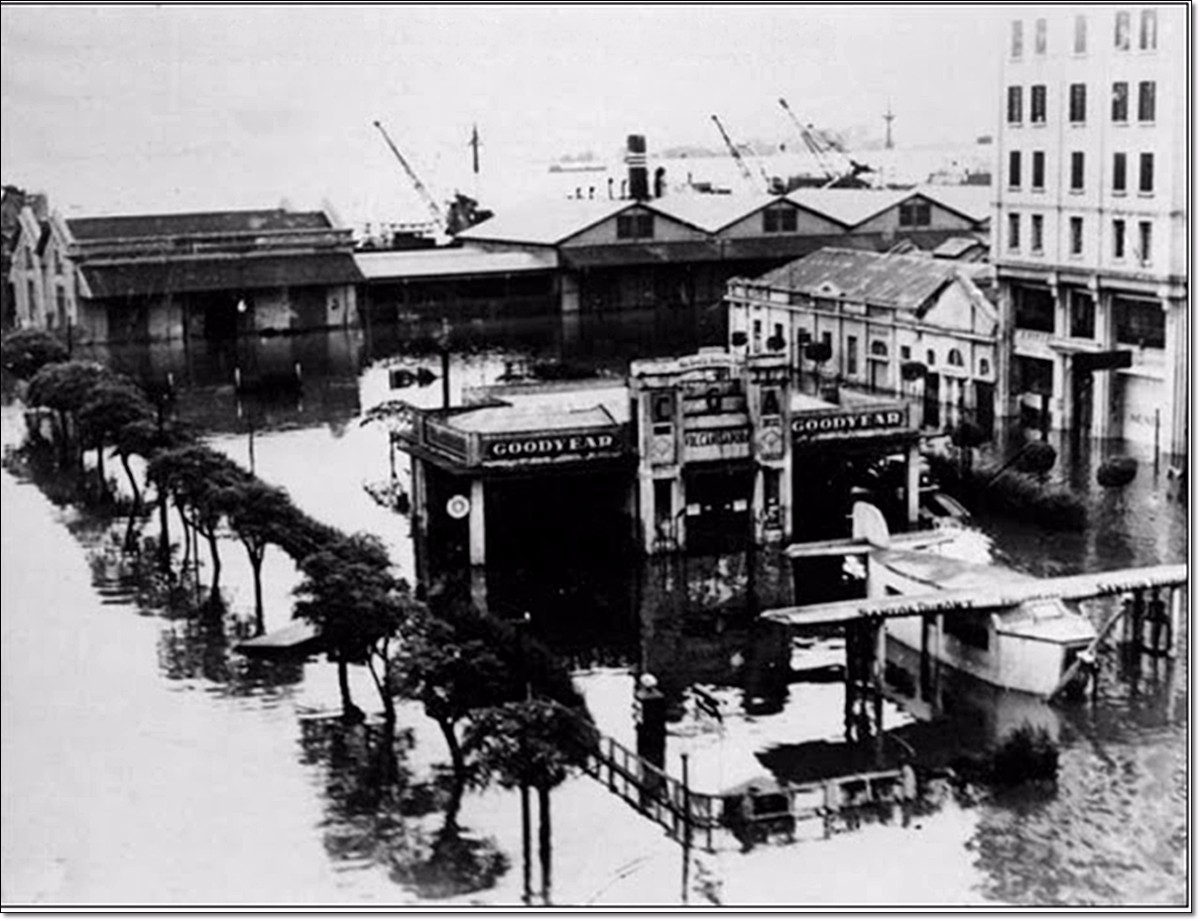 Posto do avião na enchente de 1941