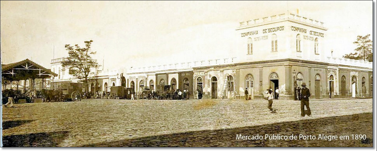 Mercado Público em 1890.