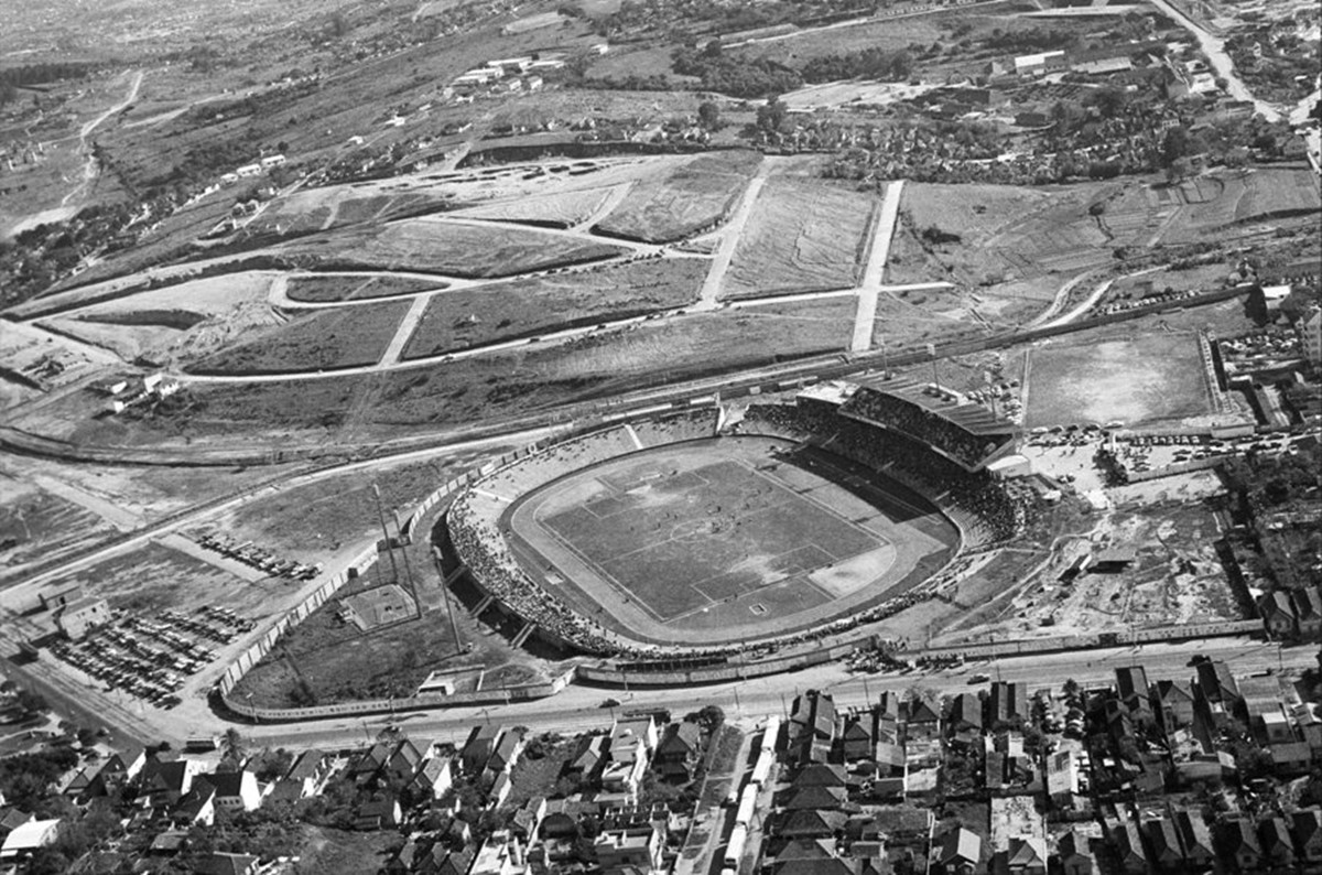 Estádio Olimpico década 1950.