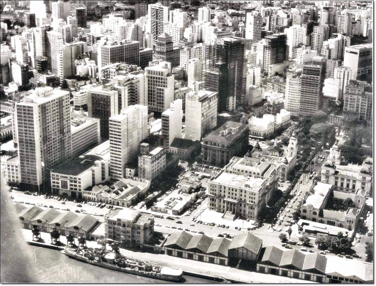 Porto Alegre aérea década 1950.