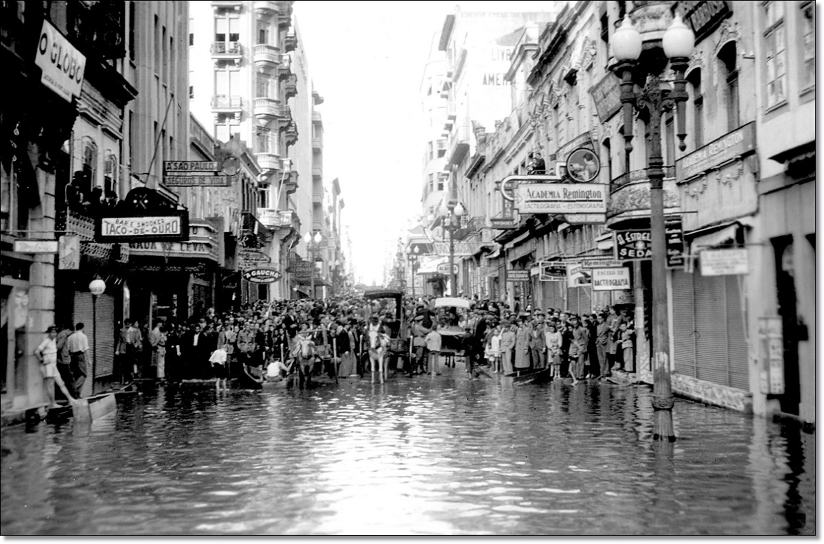 Enchente de 1941 Rua dos Andradas.