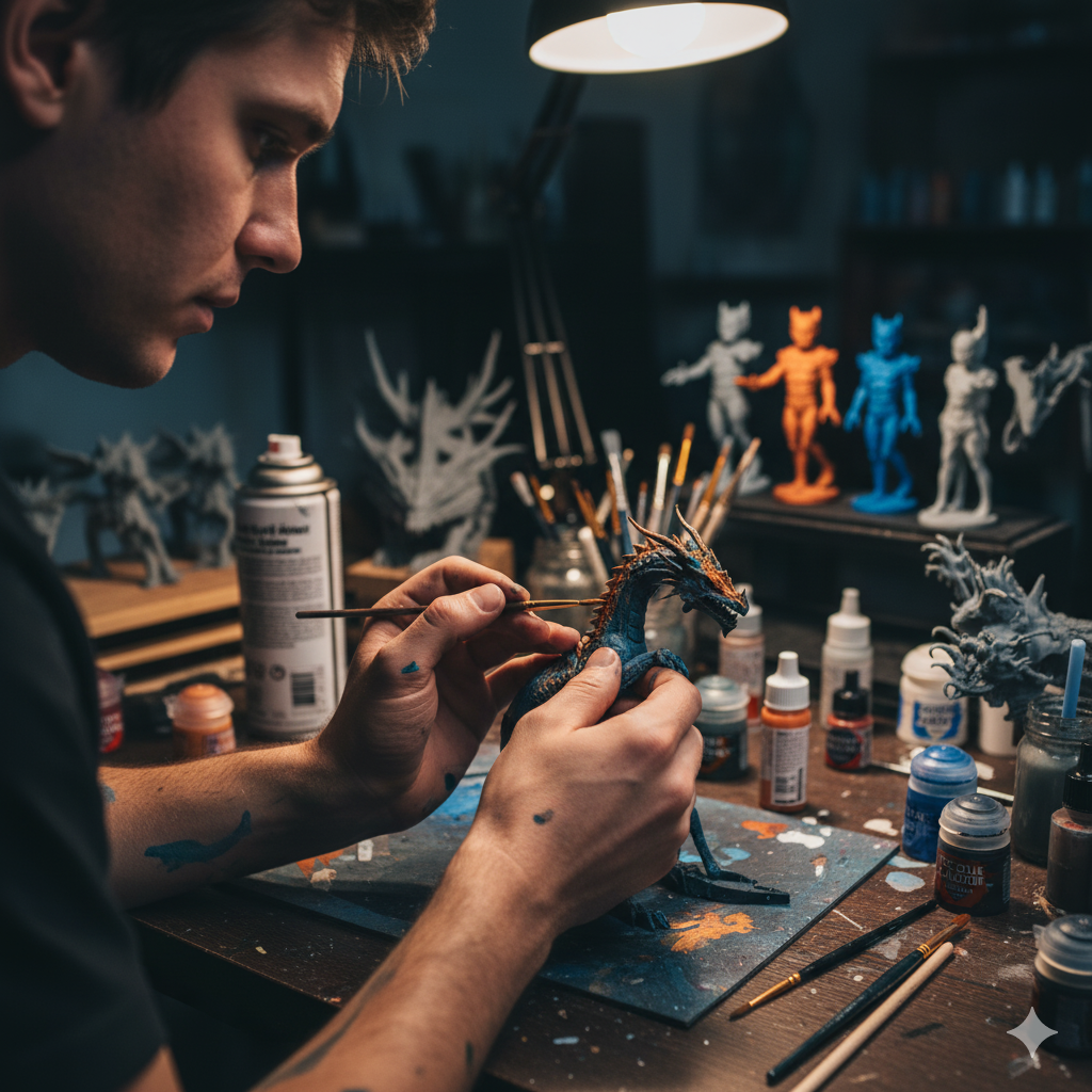 Pintar e finalizar pe&ccedil;as 3D