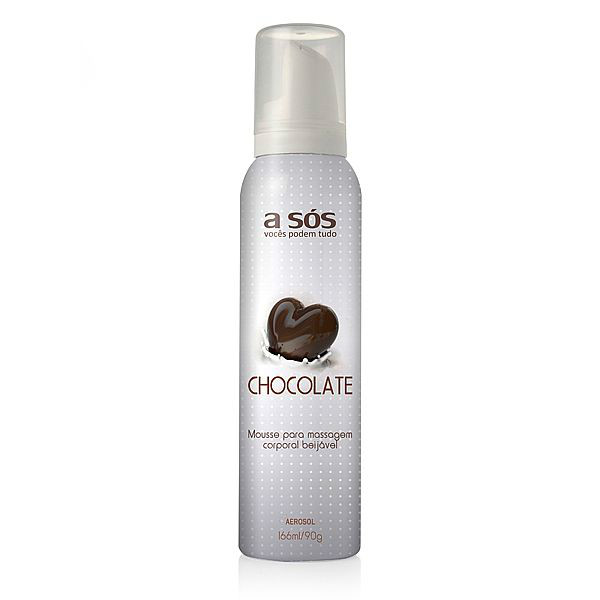 Mousse para Massagem corporal beijável Chocolate