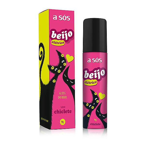 Gloss Beijo Elétrico Sabor Chiclete