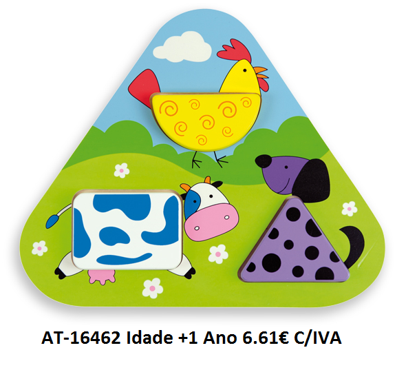 Puzzle Triangular Animais da Quinta