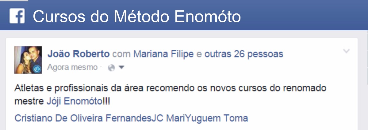 depoimento testemunho curso enomoto joji mapa