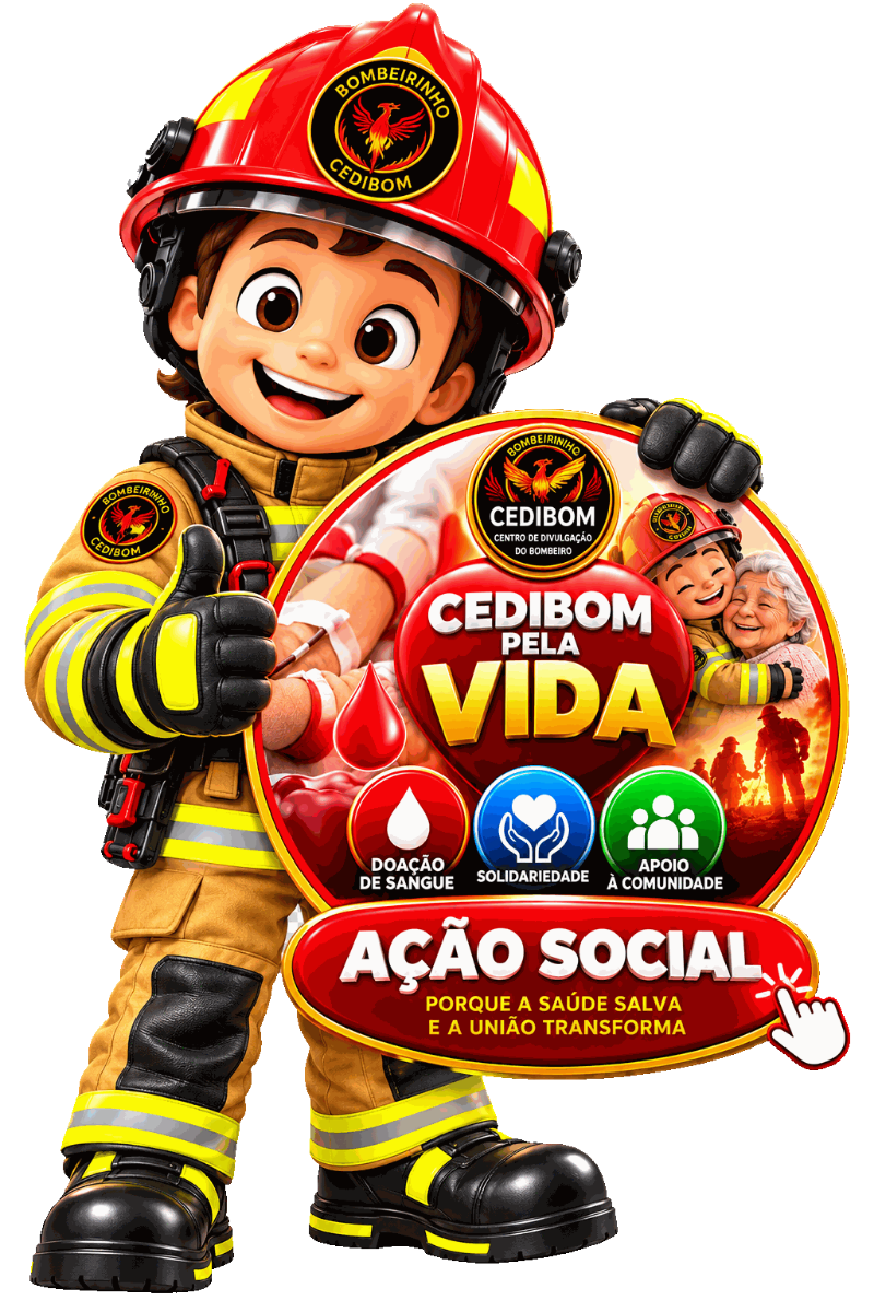 Bombeirinho CEDIBOM - CEDIBOM Pela Vida - A&ccedil;&atilde;o Social