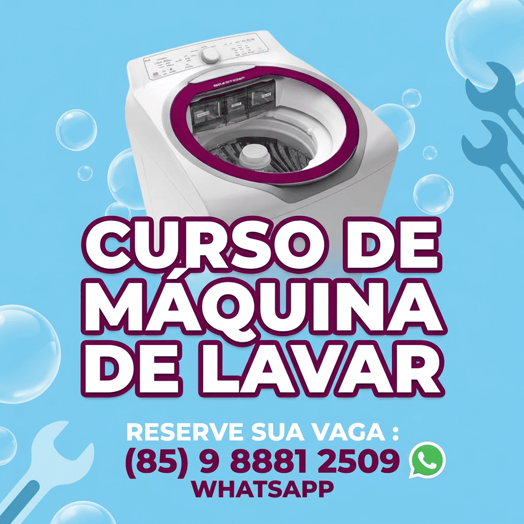 CURSO DE M&Aacute;QUINA DE LAVAR EM FORTALEZA