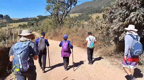 Juntando mais peregrinos no Caminho da Fé, Águas da Prata - Andradas