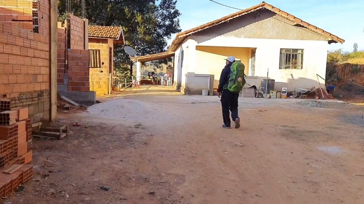 Pousada Santa Catarina em obras, bairro Tágua, Caminho da Fé