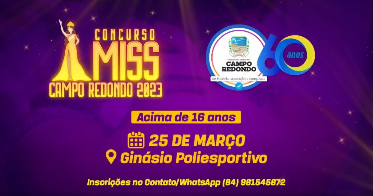 CONCURSO DE MISS CAMPO REDONDO - 2023