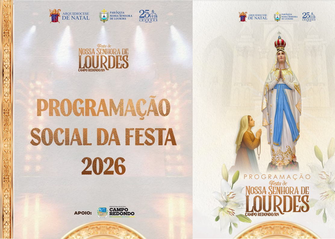 PROGRAMAÇÃO SOCIAL DA FESTA DA PADROEIRA 2026