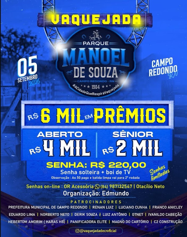 VAQUEJADA DE CAMPO REDONDO 2026