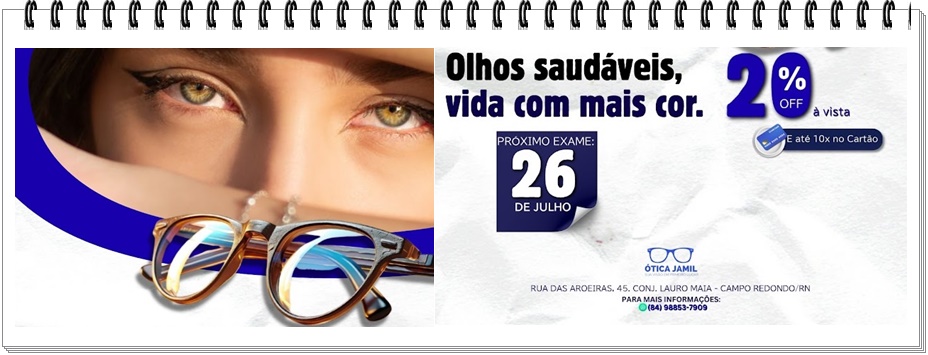 ÓTICA JAMIL MÊS DE JULHO