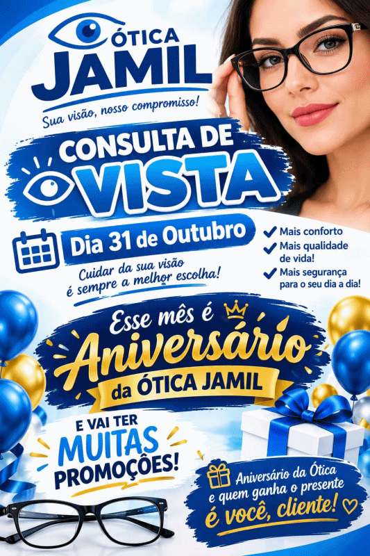 &Oacute;TICA JAMIL - M&Ecirc;S DE SETEMBRO - SUA IDADE VALE DESCONTO!