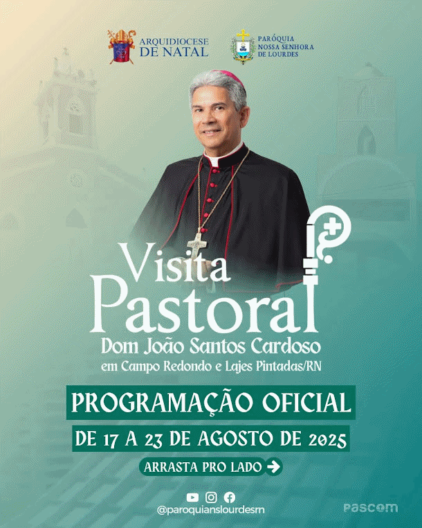 CONFIRA A PROGRAMAÇÃO DA VISITA PASTORAL 2025