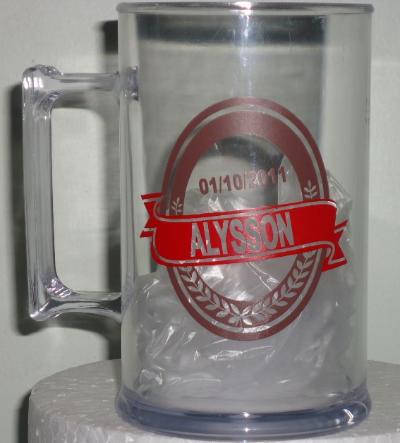 Caneca acrilico de 300ml