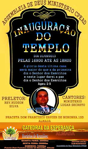 inauguração da igreja