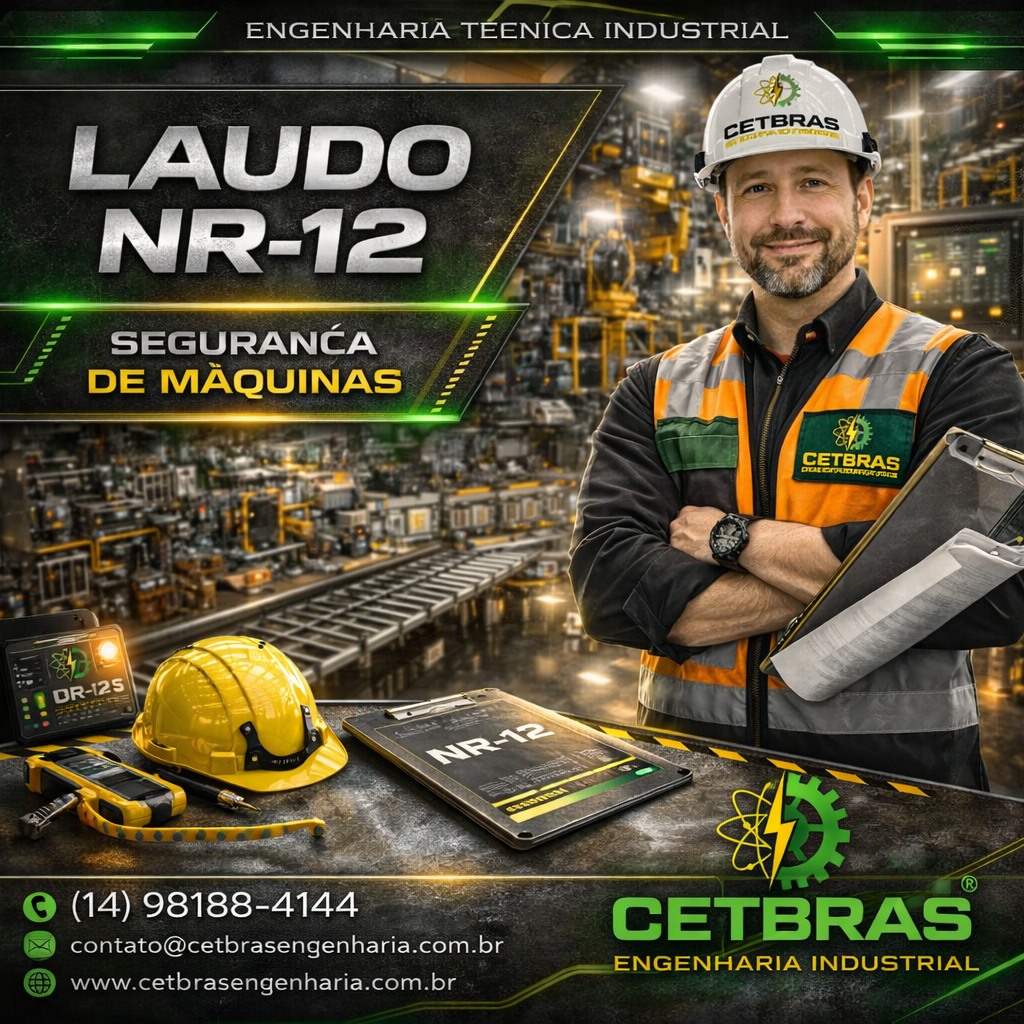 Laudo NR-12 Sefuran&ccedil;a de Maquinas em Ja&uacute; 
