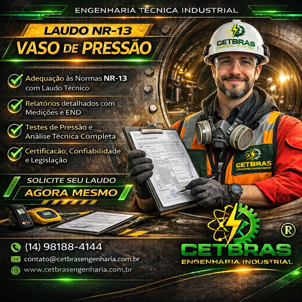 Laudo NR-13 Vasos de Press&atilde;o em Ja&uacute;