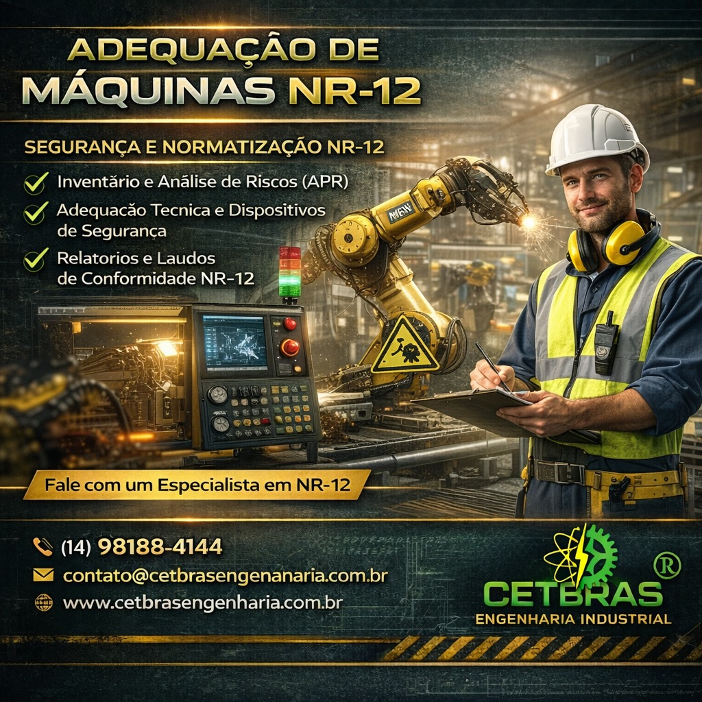 adequa&ccedil;&atilde;o de m&aacute;quinas nr-12 / consultoria em nr-12 em ja&uacute;