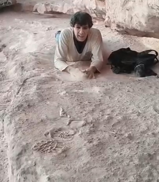 Nyll Mergello durante a aventura na Serra do Giz