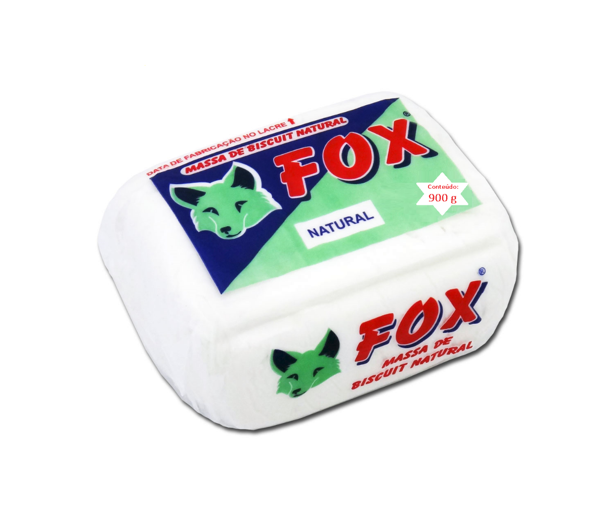 Massa para Biscuit Fox 900 gramas