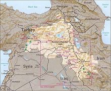 mapa curdo
