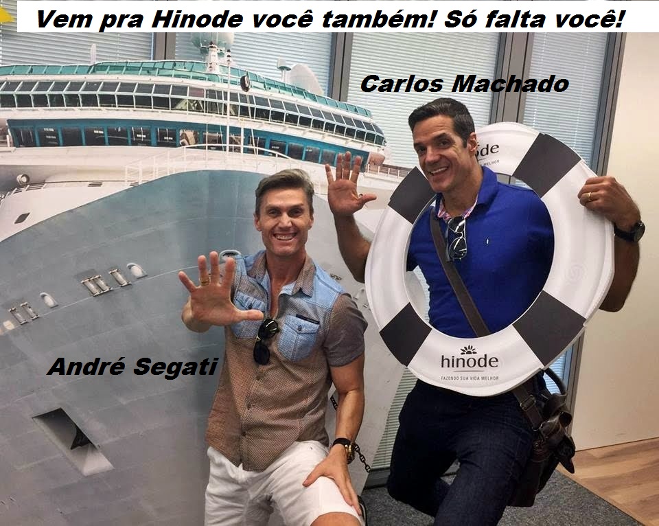 Ator Carlos Machado e André Segati na Hinode