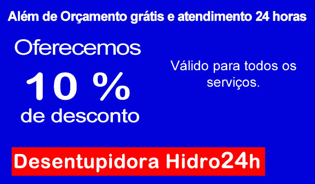 Desentupidora Hidro 24 h